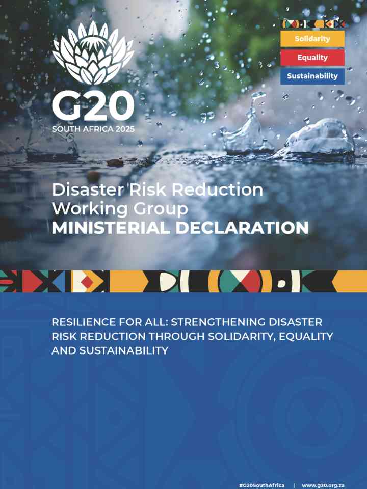 G20 DRR Ministerial Declaration cover
