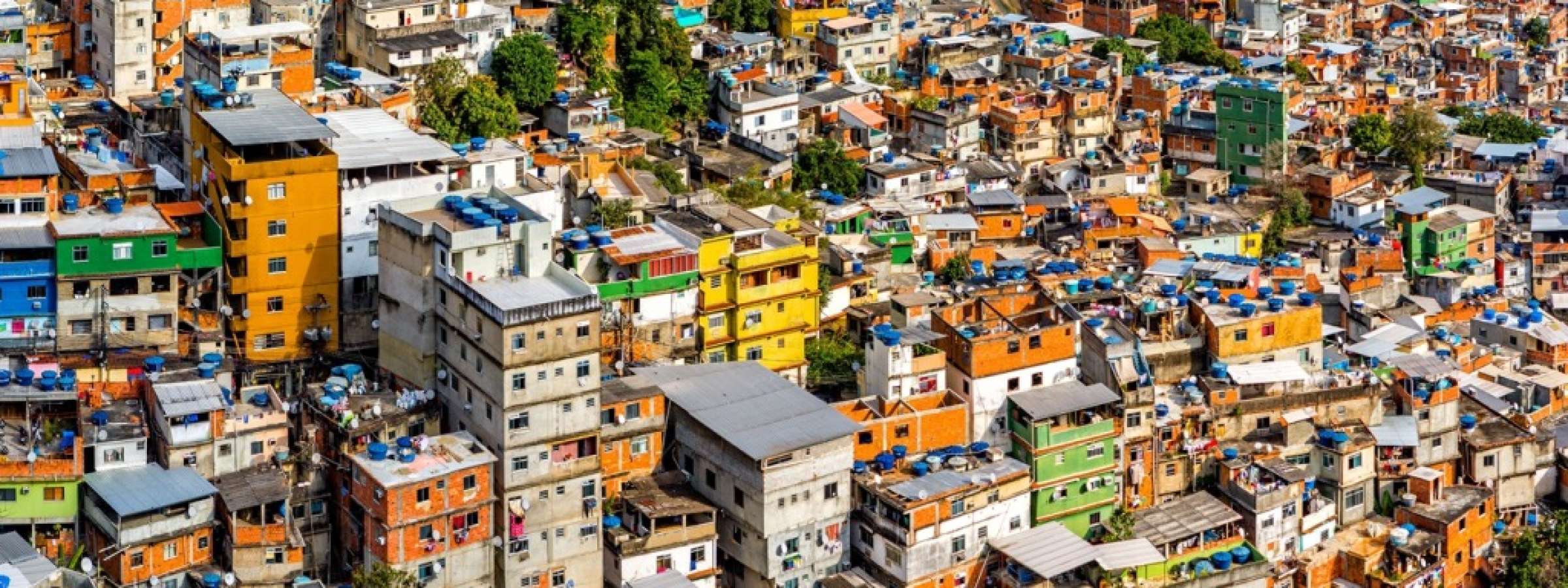 Aerial view of Rio's Rocinha favela